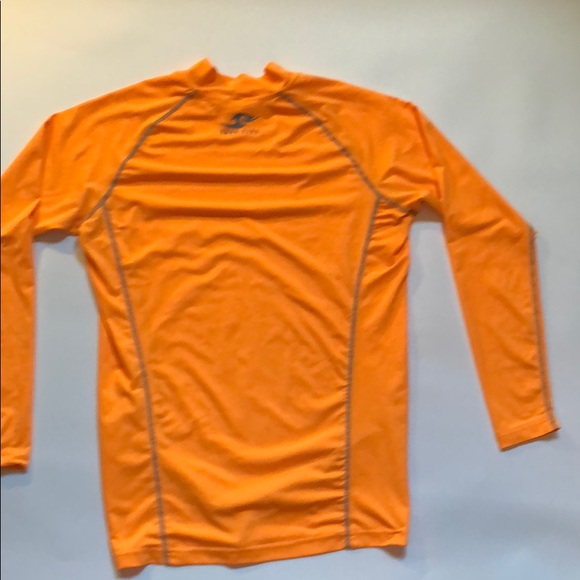 Men’s Orange Athletic Shirt Take Five Size Large - Picture 3 of 3